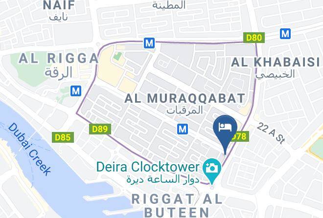 Dubai - Ramee Deira Hotel Maps