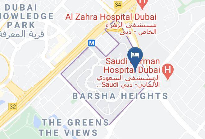 Dubai - Ramee Rose Hotel Maps