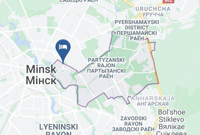 Hostel In Center Map - Minsk