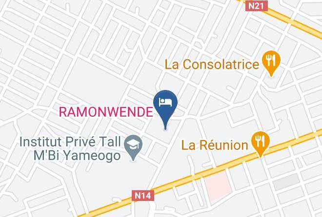 Boulkiemde - Ramonwende Hotel Maps