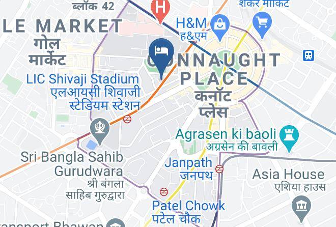 New Delhi - Rams Inn Connaught Place Maps