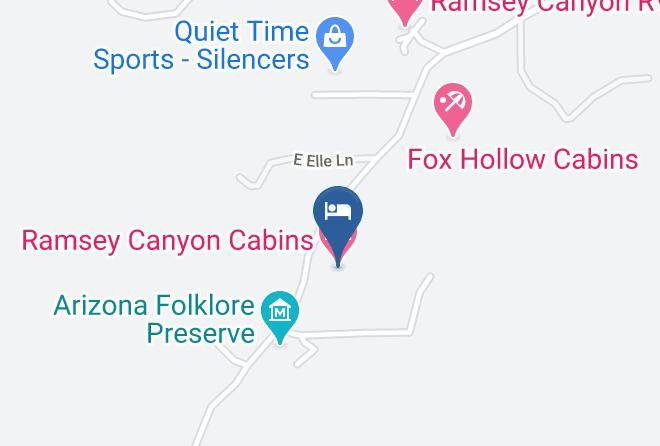 Cochise - Ramsey Canyon Cabins Maps