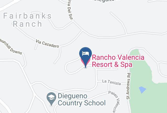 San Diego - Rancho Valencia Resort & Spa Maps