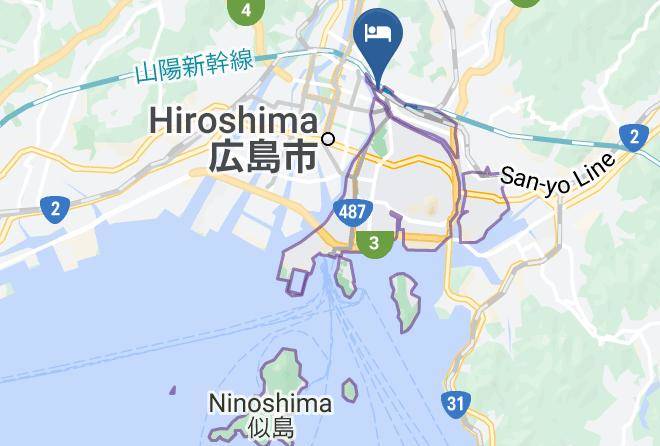 Hiroshima City Minami Ward - Randor Residence Hiroshima Suites Maps