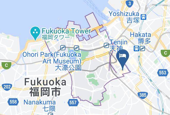 Fukuoka City Chuo Ward - Randor Residential Hotel Fukuoka Classic Maps