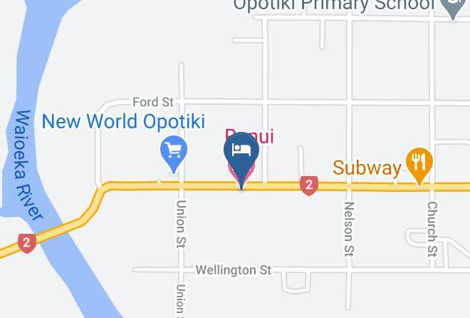Opotiki - Ranui Motel Maps