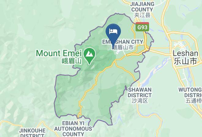 Leshan - Raofoge Resort Hotel Maps