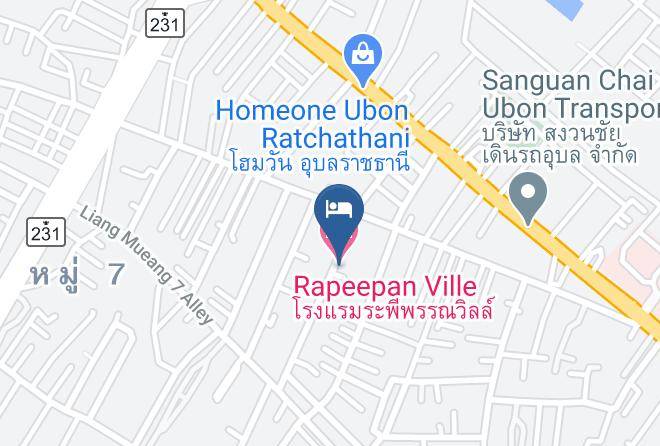 Amphoe Mueang Ubon Ratchathani - Rapeepan Ville Hotel Maps