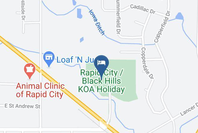 Pennington - Rapid City Black Hills Koa Holiday Maps
