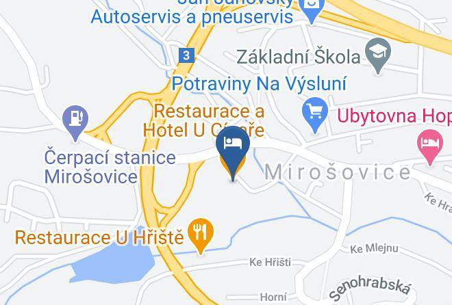 Prague East - Restaurace A Hotel U Cisare Maps