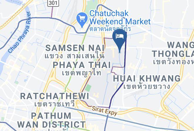 Din Daeng District - Ratchada 17 Place Maps