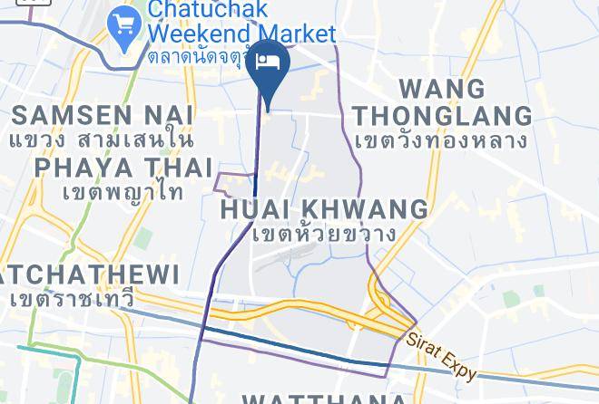 Huai Khwang - Ratchada Point Hotel Maps