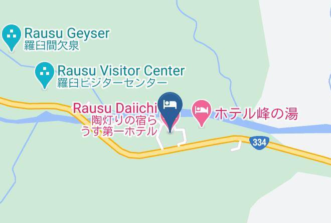 Rausu Townmenashi District - Rausu Daiichi Hotel Maps