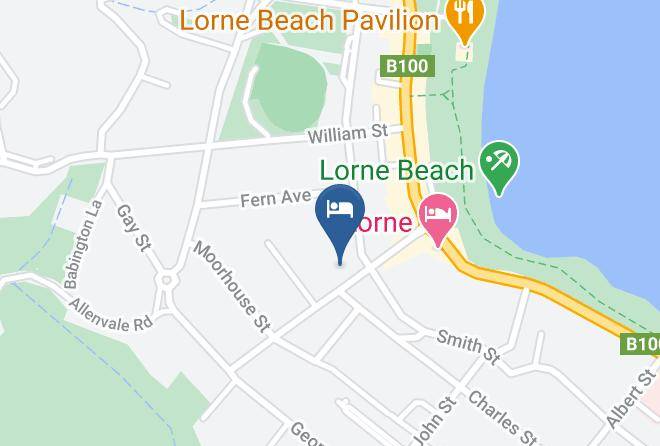 Ravenswood Holiday Home Lorne Map