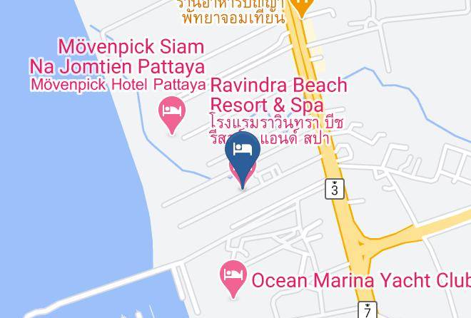 Amphoe Sattahip - Ravindra Beach Resort & Spa Maps