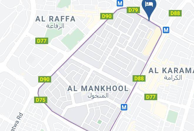 Dubai - Raviz Center Point Hotel Maps