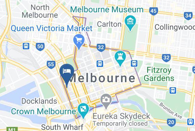 Melbourne - Readyset Apartments On Spencer Street Maps