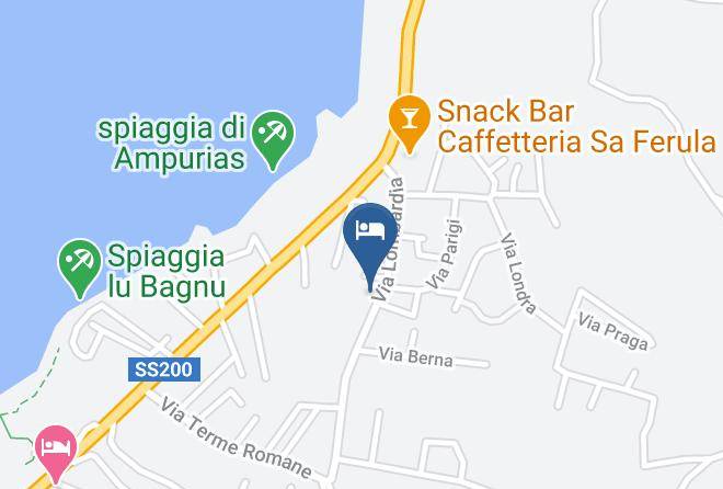 Sassari - Real B&b Primosole Maps