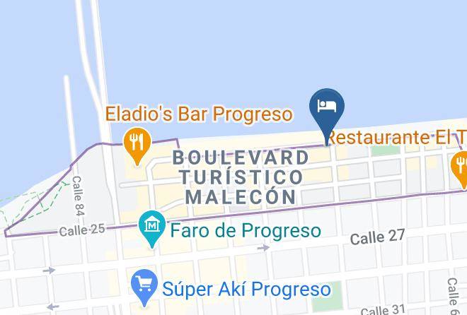 Progreso - Real Del Mar Hotel Maps