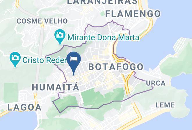 Rio De Janeiro Botafogo - Real Grandeza Hotel Maps