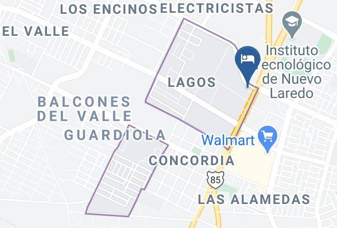 Real Inn Nuevo Laredo Map