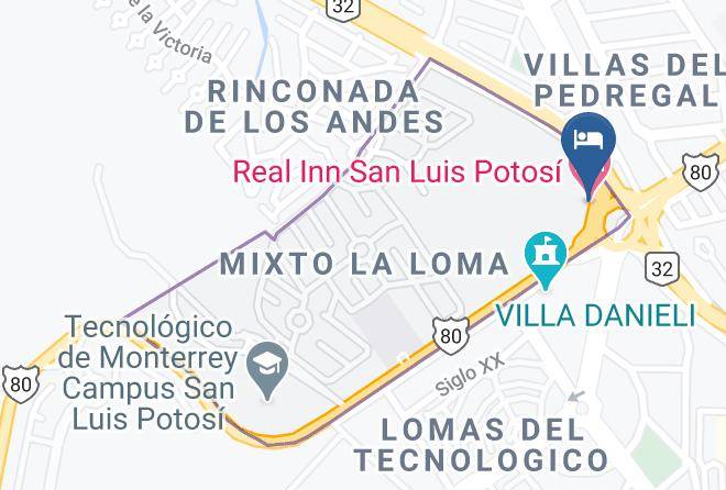 San Luis Potosi Mixto La Loma - Real Inn San Luis Potosi Maps