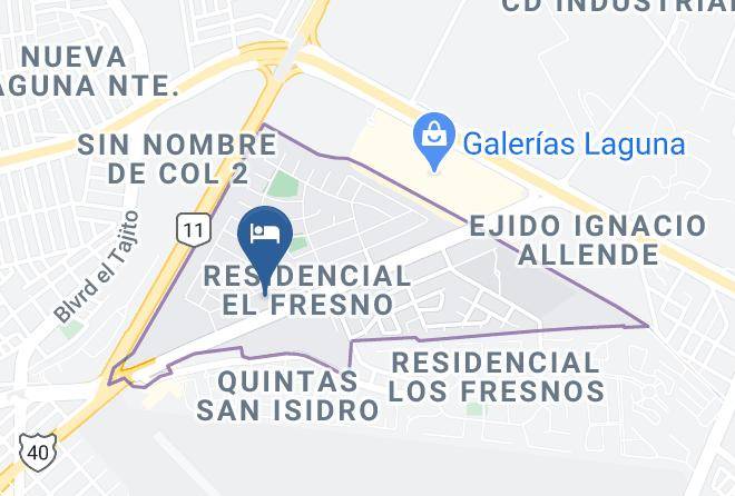 Torreon - Real Inn Torreon Maps