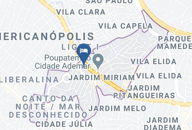 Sao Paulo Cidade Ademar - Real Park Motel Maps