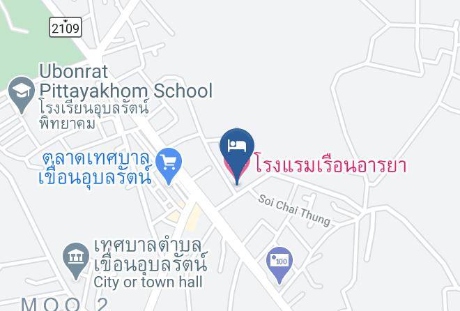 Amphoe Ubolratana - Reaun Araya Resort Maps