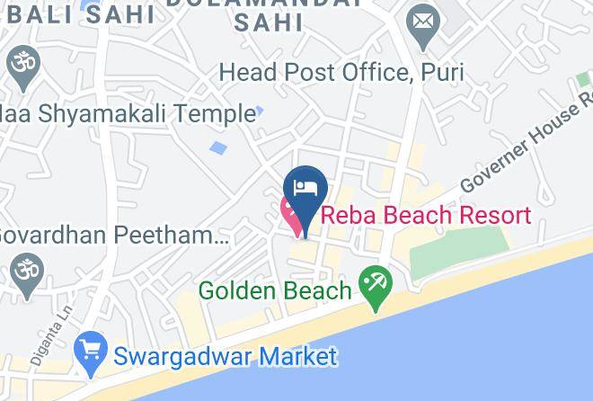 Puri - Reba Beach Resort Maps