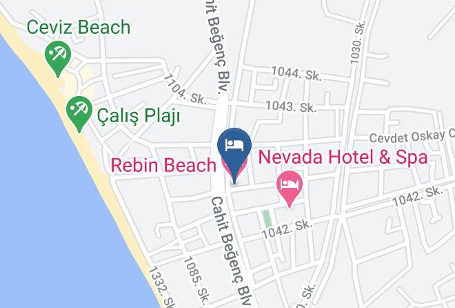 Fethiye - Rebin Beach Hotel Maps