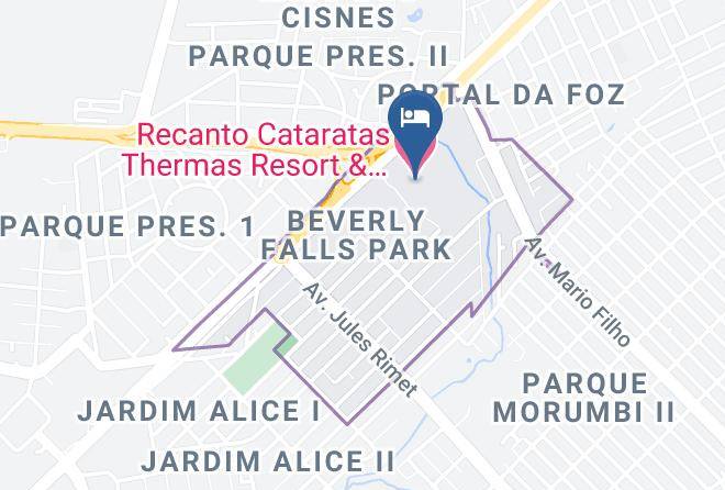 Foz Do Iguacu - Recanto Cataratas Thermas Resort & Convention Maps