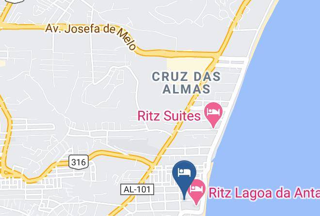 Maceio - Recanto Do Mergulhao Pousada Maps