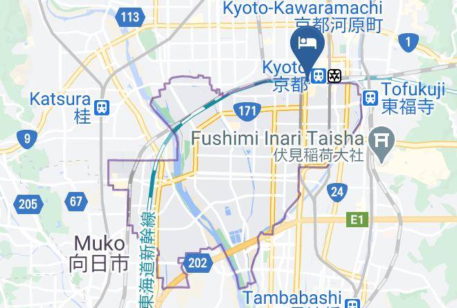 Kyoto City Minami Ward - Reception Of Kyo No Ondokoro Maps