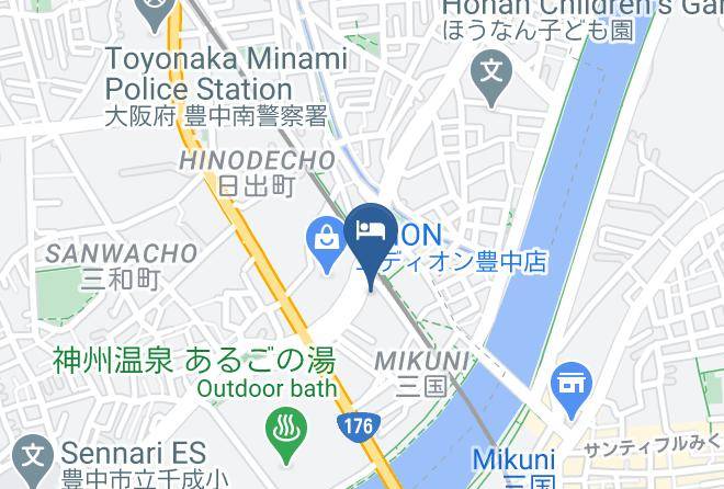 Toyonaka City - Reco Hotel Mikuni Maps