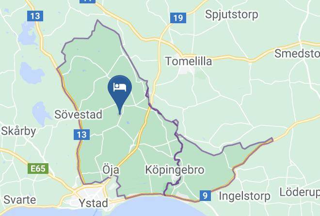 Ystad - Red Bird Farm B&b Maps