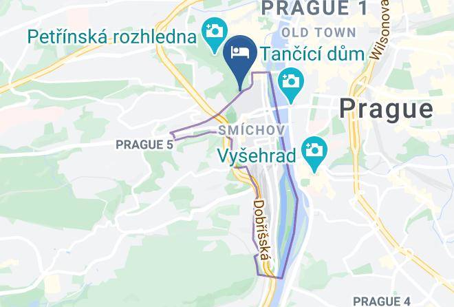 Prague - Red & Blue Design Hotel Prague Maps