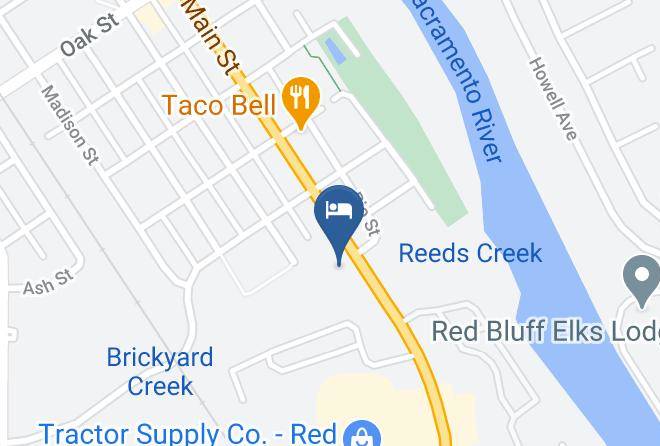 Tehama - Red Bluff Inn Maps