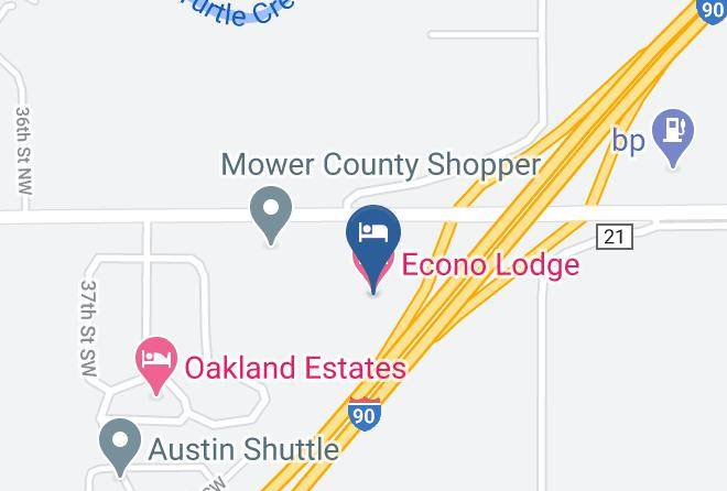 Mower - Red Carpet Inn Austin Mn Maps
