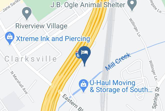 Clark - Red Carpet Inn Clarksville In Maps