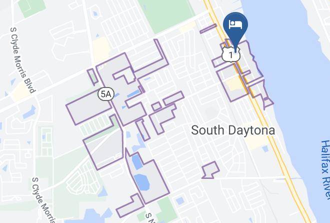 Volusia - Red Carpet Inn Daytona Beach Fl Maps