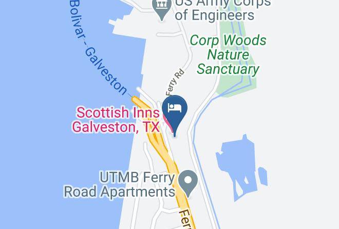 Galveston - Red Carpet Inn Maps