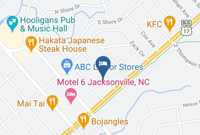 Red Carpet Inn Jacksonville Nc Map