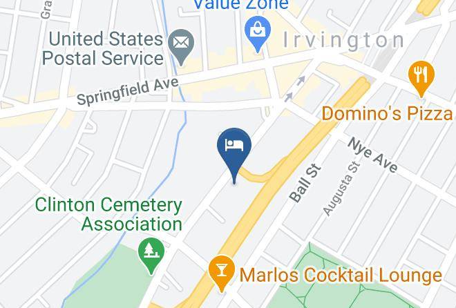 Red Carpet Inn Newark Irvington Map