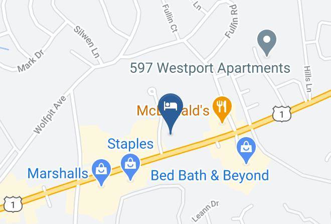 Fairfield - Red Carpet Inn Norwalk Ct Maps