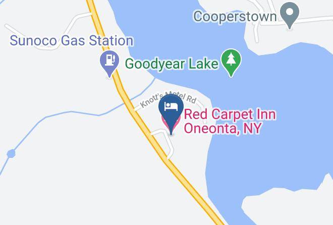 Otsego - Red Carpet Inn Oneonta Ny Maps