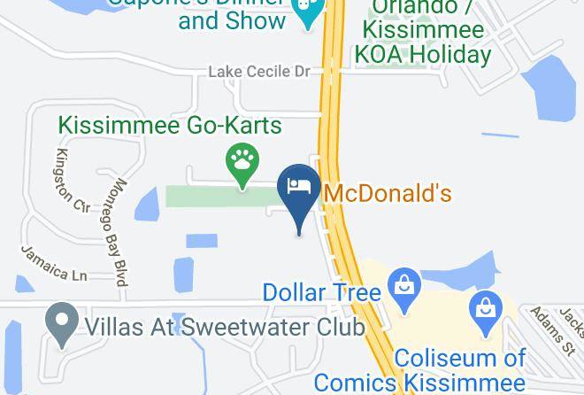 Osceola - Red Carpet Inn Kissimmee Fl Maps