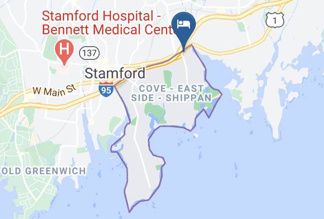 Fairfield - Red Carpet Inn Stamford Ct Maps
