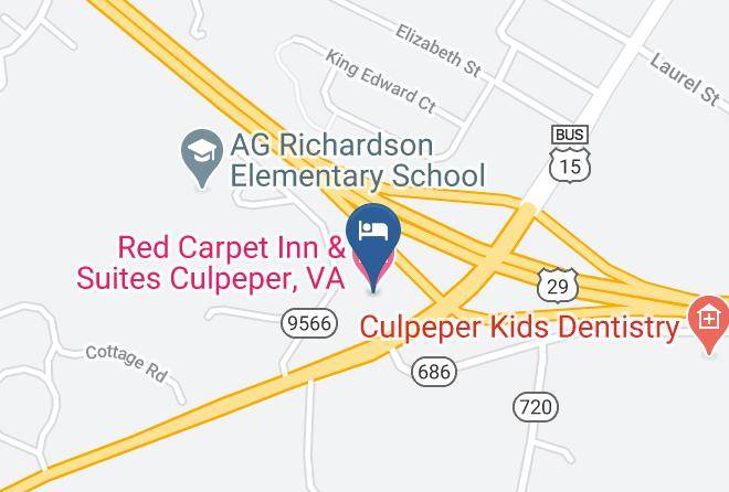 Culpeper - Red Carpet Inn & Suites Culpeper Va Maps
