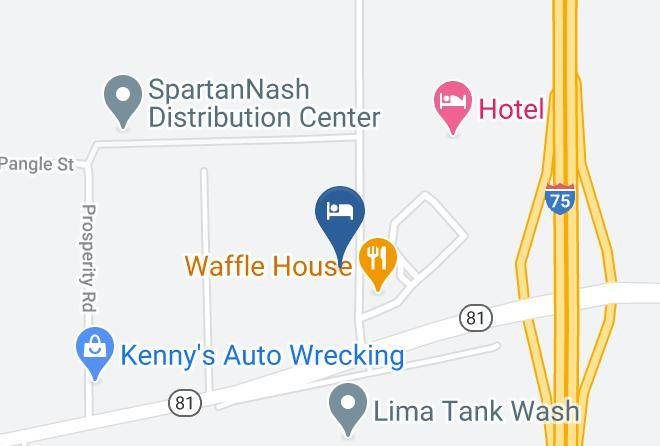 Allen - Red Carpet Inn & Suites Lima Oh Maps